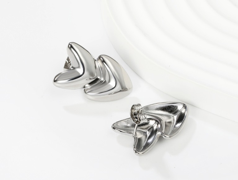 Silver Stud Earrings - Aura Product (2)